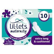 Lil-Lets 10 Extra Long Maternity Maxi Pads Plus Wings - Tesco Groceries