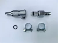 Metal Quick Release Fuel Connector Kit - Brass & Chrome 1.webp