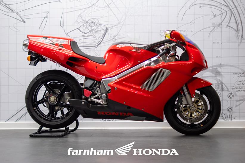 Honda NR 750 right hand side shot