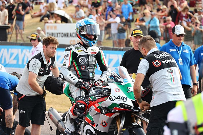 Max Cook has been taken to hospital following his Thruxton crash
