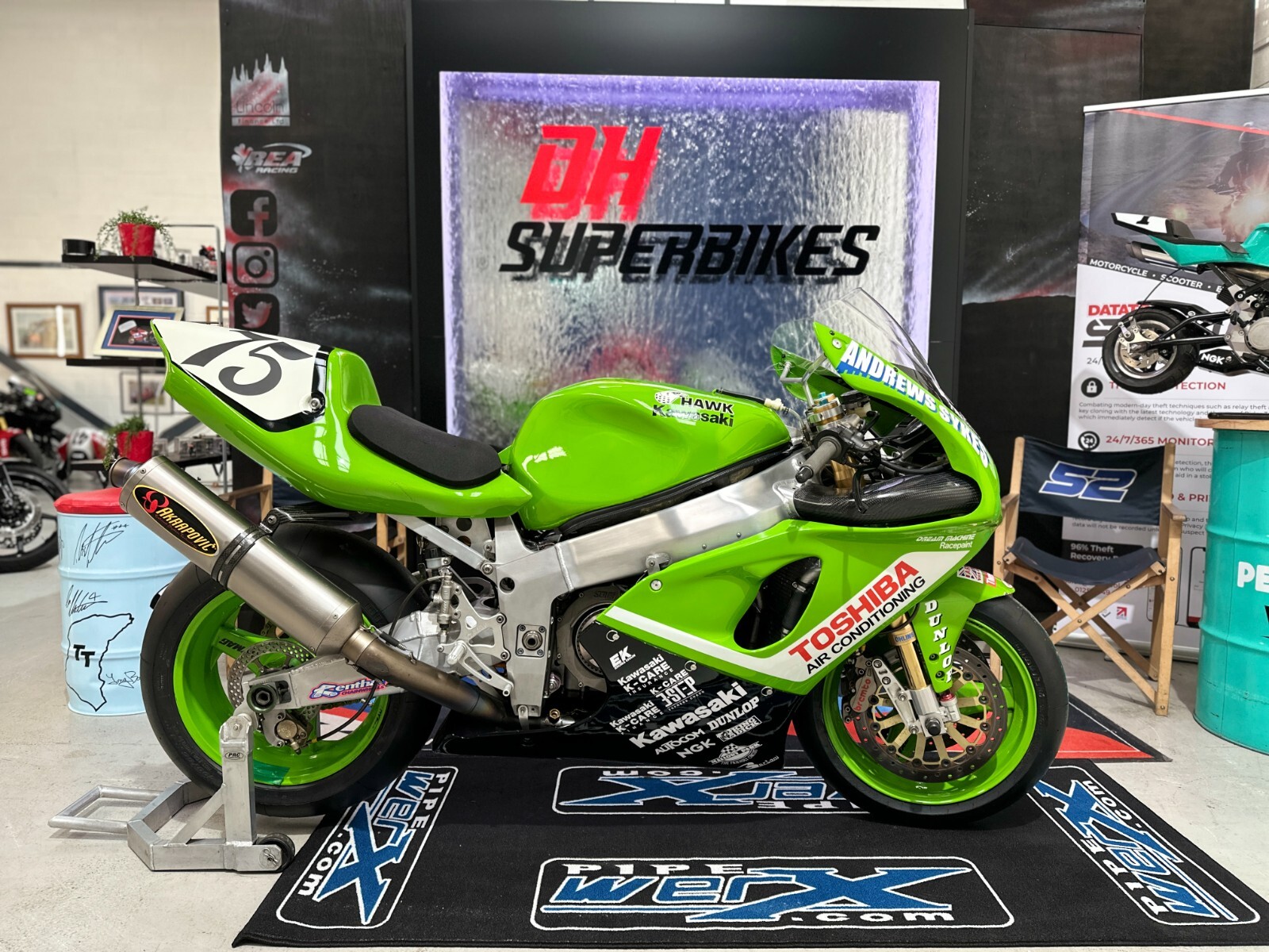 Kawasaki ZX7RR 750cc Superbike Racebike Trackbike Hawk BSB PX Race Track Factory - Picture 1 of 24